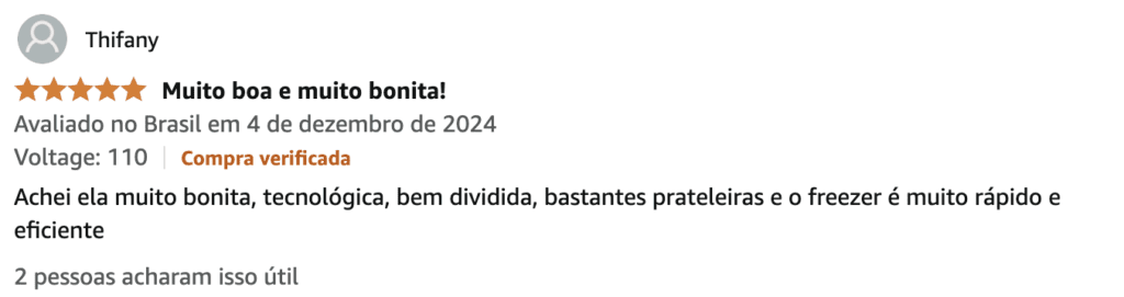 review geladeira positivo